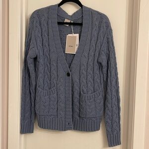 Cozy Blue Knit Cardigan